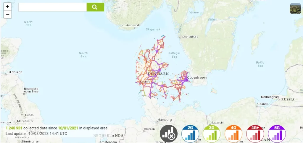 Telenor Denmark - Coverage maps